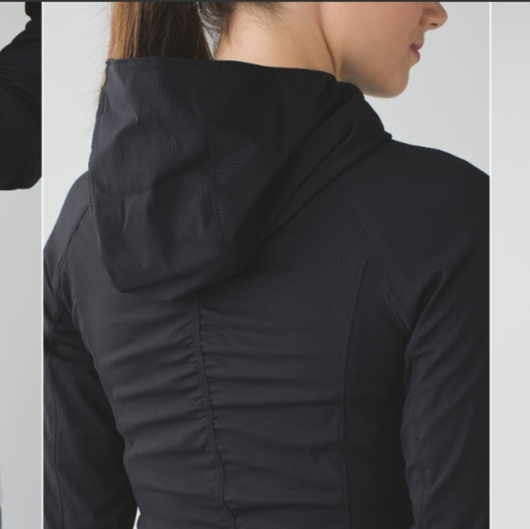 GUC Lululemon Iconic In Flux Black Reversible Zip Jacket Size 6 - Picture 2 of 11